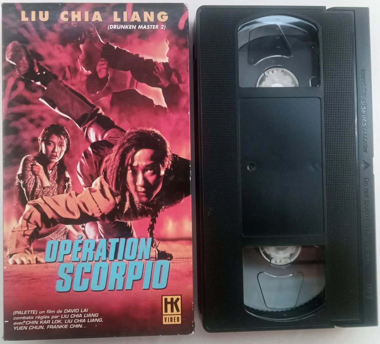 VHS Opération Scorpio – Cinéma d’action hongkongais – cassette vidéo vintage